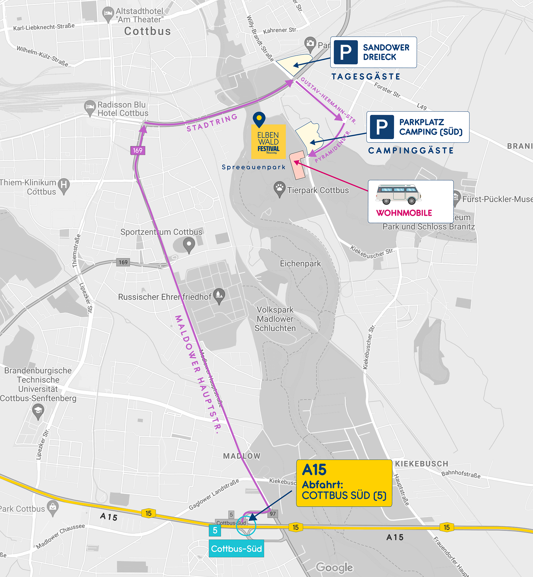 Elbenwald Fesstival 2021 Anfahrtsskizze