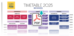 Timetables 2025 - Jetzt herunterladen | Elbenwald Festival Timetables 2025 - Jetzt herunterladen | Elbenwald Festival